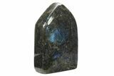 Flashy, Free-Standing Polished Labradorite - Brilliant Blue #234381-1